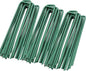 50pcs Green Landscape Staples Heavy Duty 6 Inch 11 Gauge, Lawn Stakes Pins with Coating, Rust Resistant, Blends into Grass for Artificial Turf, Weed Barrier, Pet Fence, Outdoor Decor
