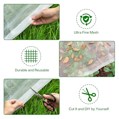 Fruit Tree Netting (Fruit Tree net a) 2-Pack 6.56ft – White - color: Fruit Tree Net,2 Pack
