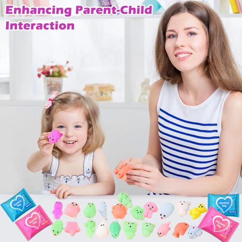 50-Pack Squishy Fidget Toys Blind Bags – Mini Mochi Squishies Mystery Toys for Kids, Party Favors, Classroom Prizes, Goodie Bag Stuffers, Sensory Stress Relief Squeeze Toy - color: Squishy