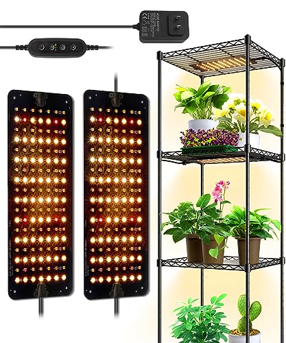 Barrina Grow Lights for Indoor Plants, 2 x 10W Ultra-Thin Grow Light Panel - size: 2 Pack