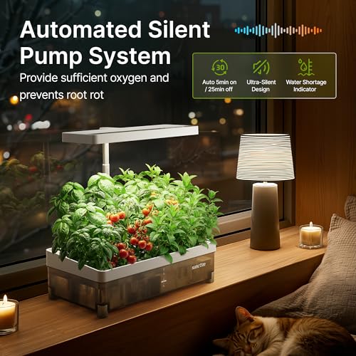 SUNCOZE Hydroponics Growing System 13 Pods, with Dimmable Light