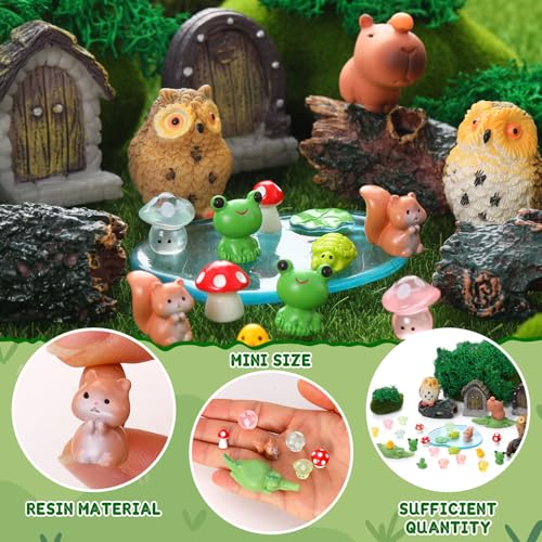 42 Pcs Mini Fairy Garden House Landscape Accessories Kit
