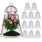 FRUITEAM 12Pcs Wire Plant Covers, 13×15.74in Large Plant Protectors from Animals, Chicken Wire Cloche Plant Cages for Outdoor Plants, Vegetables - size: 12 Pcs