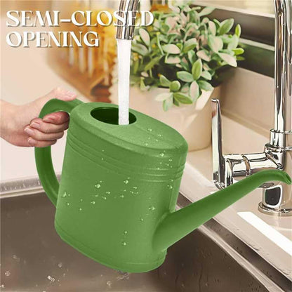 Plant Watering Can for Home Garden - with Long Spout - 1/4 Gallon - Green - color: Green