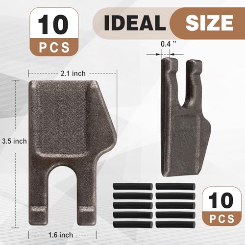 10 Pack Auger Teeth 35 Size Hard Face, Outer Rim Tooth