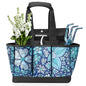 WORKPRO Garden Tool Bag, 9 Pockets Gardening Bag - color: Floral Blue