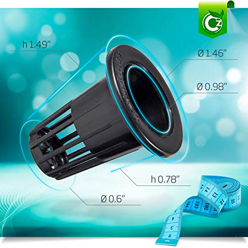 100 Pack - 1 inch Net Pots Cz All Star Round Heavy Duty Net Cups Wide Lip Design - Hydroponics Slotted Mesh