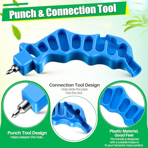 Feekoon Drip Irrigation Tubing Cutter Hole Punch Tools