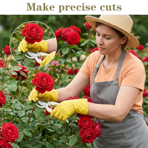 12 Pcs Floral Shears, Stainless Steel Pruning Shears Sharp Handheld Garden Shear Heavy Duty Plant Scissors for Trimming Plants, Cutting Flowers, Yard Gardening