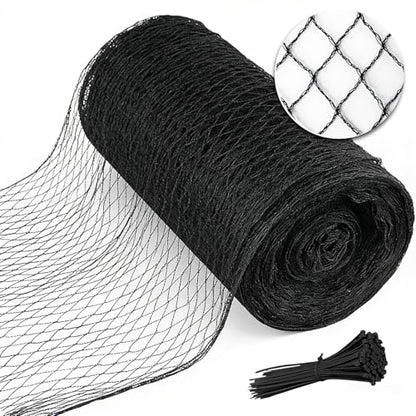 Bird Netting 25x25 FT,1/2" Mesh Heavy Duty Garden Netting - size: 25' x 25'