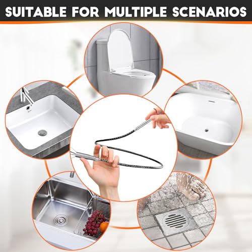 Flexible Grabber Tool (4 Claws), Snake for Shower Drain with Tweezers - color: 24 inches