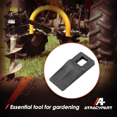 Auger Teeth Cutting Edge Replacement for 3 Point Post Hole Digger (4 Pack)