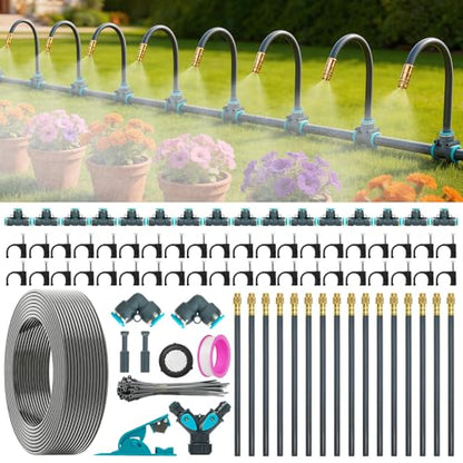 360°Adjustable Drip Irrigation System,100FT Irrigation System for Garden - size: 100FT