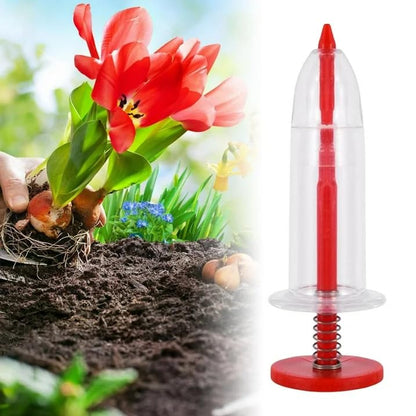 Red Mini Sowing Seed Dispenser,Small Handheld Seed Spreader,Manual Spreader Seed Planter,Garden Seed Planter for Carrot Lettuce Grass Spinach Seed,Seed Counter for Spreading，Lawn and Garden Spreaders