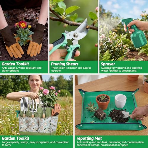 10Pack Gardening Tools for Backyard Lawn Planting & Weeding