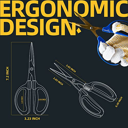 Plant scissors 60mm Gardening Shears (Titanium plated coating Bonsai Scissors) Practical and Light Pruning Shear,plant shears pruning indoor & outdoor