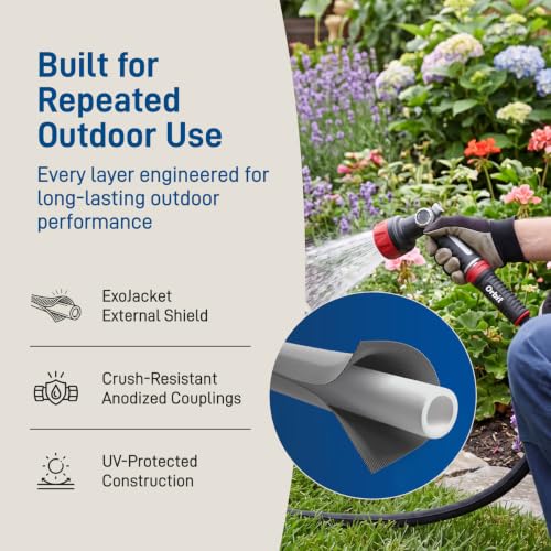 Orbit Pro ExoJacket Heavy-Duty Water Hose, 100 ft. x 5/8 in - 22130 - size: 100 Ft, style: Pro ExoJacket