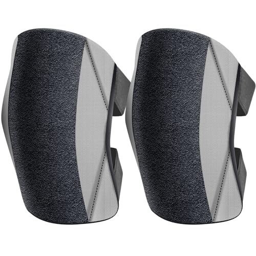 Garden Knee Pads for Men and Women, Lightweight Waterproof KneePads for Gardening, Anti Slip Leather Foam Padding Kneeling Pads for Flooring and Carpet Cleaning, House work, Gardening Maintain, Knee Protector,Gray - color: Gray