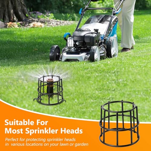 5 Set Upgraded Lawn Sprinkler Head Protector Metal Lawn Sprinkler Guard