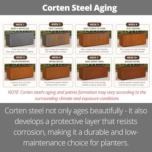 LaLaGreen Wall Planter for Outdoor (24in, 2 Pack) Wall Mounted Plant Holder - size: 24" x 2 Pack
