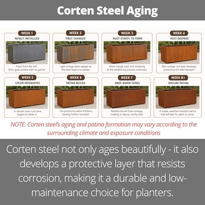 LaLaGreen Wall Planter for Outdoor (24in, 2 Pack) Wall Mounted Plant Holder - size: 24" x 2 Pack