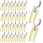Chumia 30 Pack Garden Shears Flower Clippers for Plant Cutting, Beige - color: Beige
