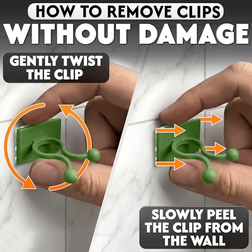 DIMROM Small 100 Pcs Plant Supports for Outdoor Plants and Vines (Green) - color: Small Green 100 Pcs