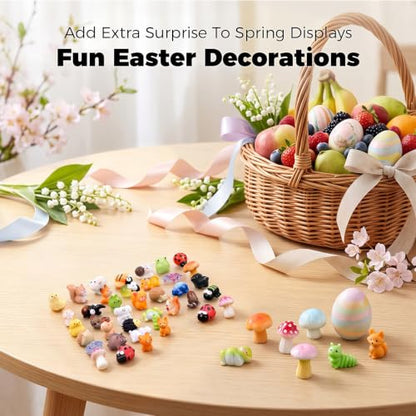 Zerobe Miniature Resin Animal Sets: Tiny Collectible Figurine Bulk Pack (senlin) - color: Senlin