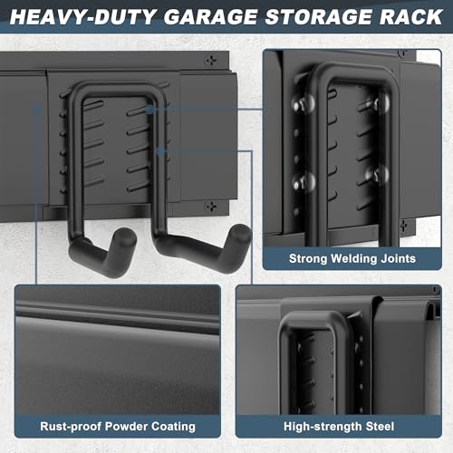 Ultrawall Wall Mounted Garage Tool Organizer, Garden Tool Organization