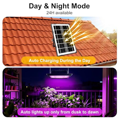 Loscarol Solar Grow Light, Full Spectrum Plant Light with Timer & Remote