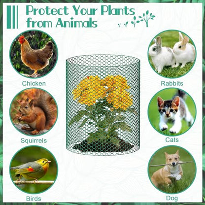 32.8ftx16In Plant Protectors from Animals,Plant Cages for Outdoor Plants - size: 32.8Ft x 16In