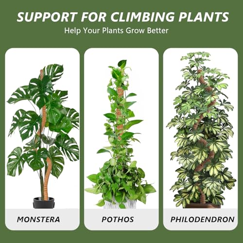 MAFONE Moss Pole, 47 Inch Bendable Moss Pole Monstera Plant Support - size: 47inch
