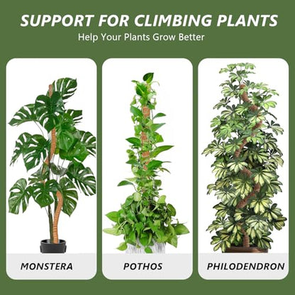 MAFONE Moss Pole, 47 Inch Bendable Moss Pole Monstera Plant Support - size: 47inch