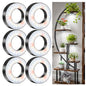 Kullsinss 3.5" Grow Lights for Indoor Plants, 36W Full Spectrum Plant Light - size: 6-Head/Black