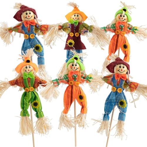 6 PCS Halloween Scarecrow Decorations, Scarecrows Fall Decor