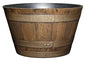 Whiskey Barrel Planter, 20.5", Distressed Oak - size: 20.5", style: 1 Pack