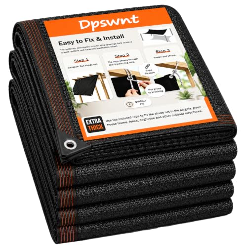 Shade Cloth for Garden, 90% Shade Tarp with Grommets, 20x20FT - size: 20*20