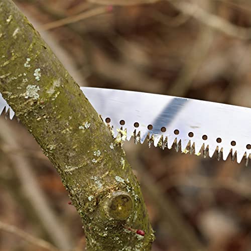 10FT Pole Saw for Tree Trimming 2-in-1 Hand Saw Steel Blade Tree Pruner - size: 10 FT
