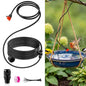 Saillong 36Ft Bird Bath Dripper Kit, Adjustable Outdoor Drip, No Bracket - size: 33 ft Water Pipe, style: No Bracket
