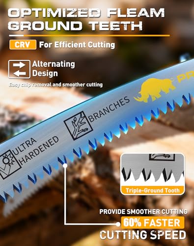 12-Inch Arc Edge Reciprocating Saw Blades, 6TPI for Wood Pruning, 5 Pack - size: 12 INCH
