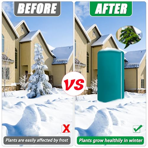 2 Pack Plant Covers Freeze Protection with Zipper & Drawstring