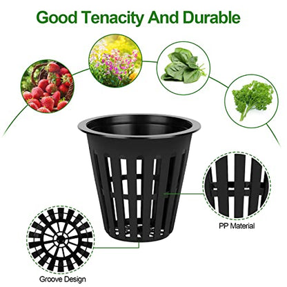 HXSEMAYIG 100PCS 2 inch Net Pots,Hydroponics Cup, Net Cups for Indoor or Outdoor Growing - size: 100 Pack (2inch)
