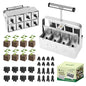BlumWay Soil Blocker, 8 Cell 2 inch Soil Block Maker for Seed Starting