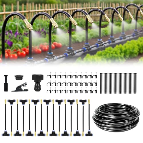 Drip Irrigation System, Automatic Watering System with Quick Connectors - size: 50FT without Timer