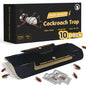 Cockroach Traps for Home – Non-Toxic Odorless Roach Glue Traps, Strong Sticky Multi-Entry Design for Kitchen, Cabinets & Bathroom, 10 Pack - size: 10 Pack