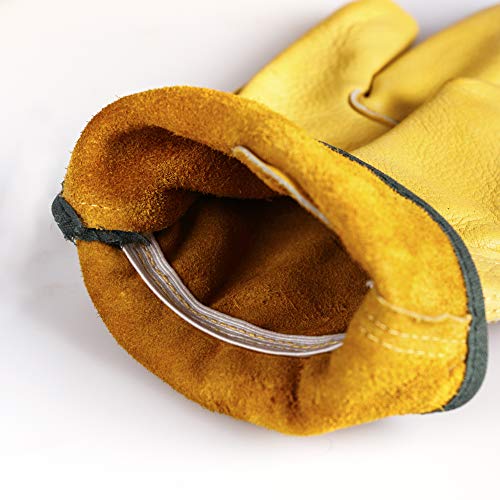2 Pairs Heavy Duty Thorn Proof Gardening Gloves For Men & Women - size: Large (Pack of 2)