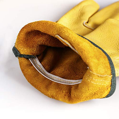 2 Pairs Heavy Duty Thorn Proof Gardening Gloves For Men & Women - size: Small (Pack of 2)