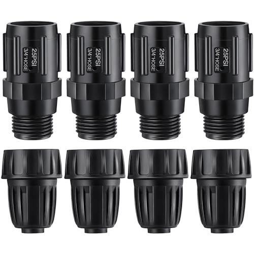 8 Pcs 25 PSI Drip Irrigation Pressure Regulator Adapter Kit - style: 25 PSI