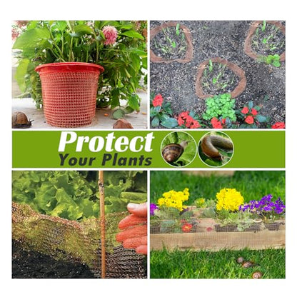 8" x 50 ft Copper Mesh Rodent Control Copper Wool for Slug Mice Snail Pest - size: 8 inx50 ft