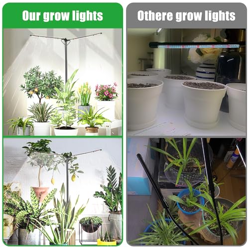 bodkar Plant Grow Light, Plant Lamp for Indoor Plants Growing - color: #2 Black（no timer）